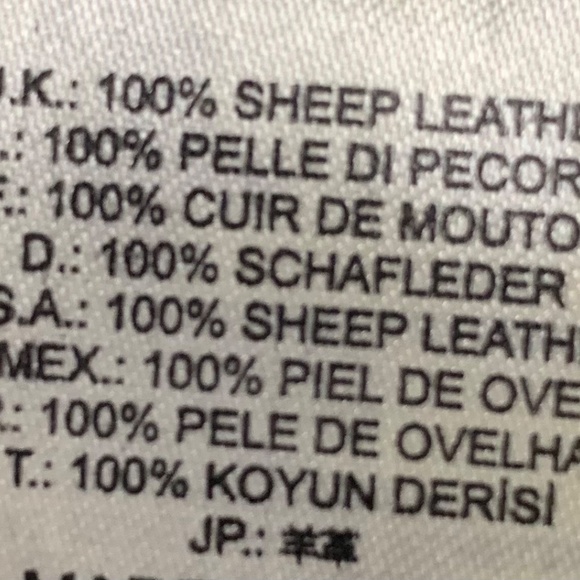 Diesel genuine 100% sheep leather jacket boys size m (10/12) black - Picture 9 of 9